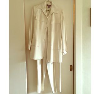 90s Off-White Pantsuit Size 10 Banana Republic